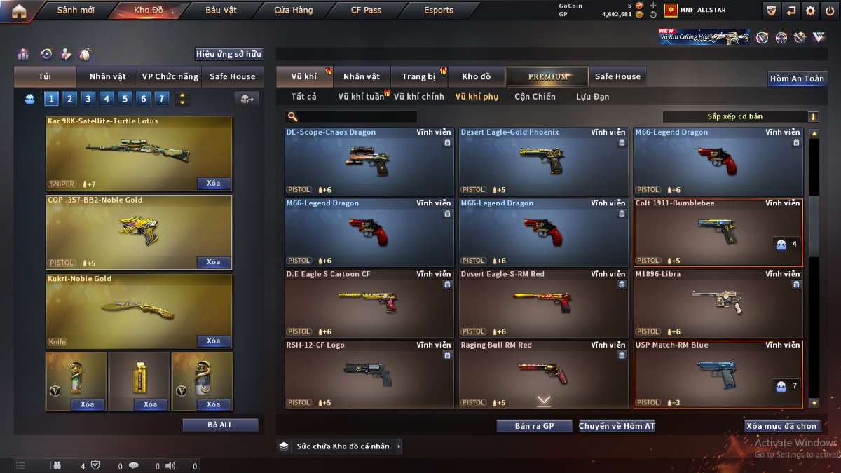 shop acc cf uy tin gia re